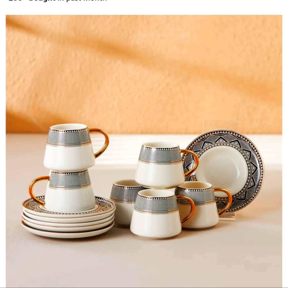 Karaca Globe Espresso set of 6, NIB